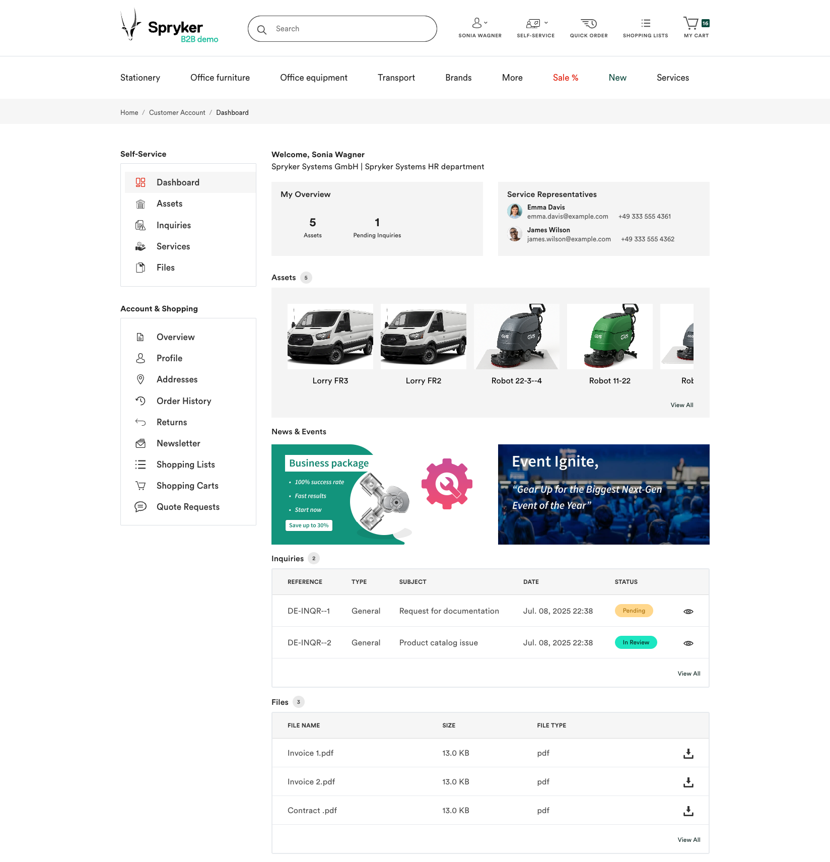 Self-Service Portal