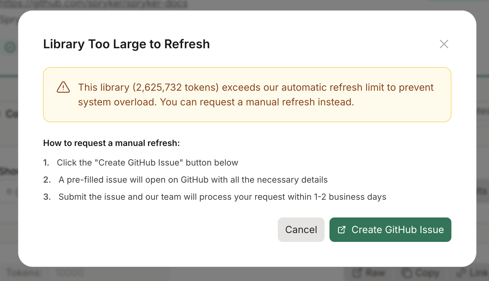 Context7 manual reindex request