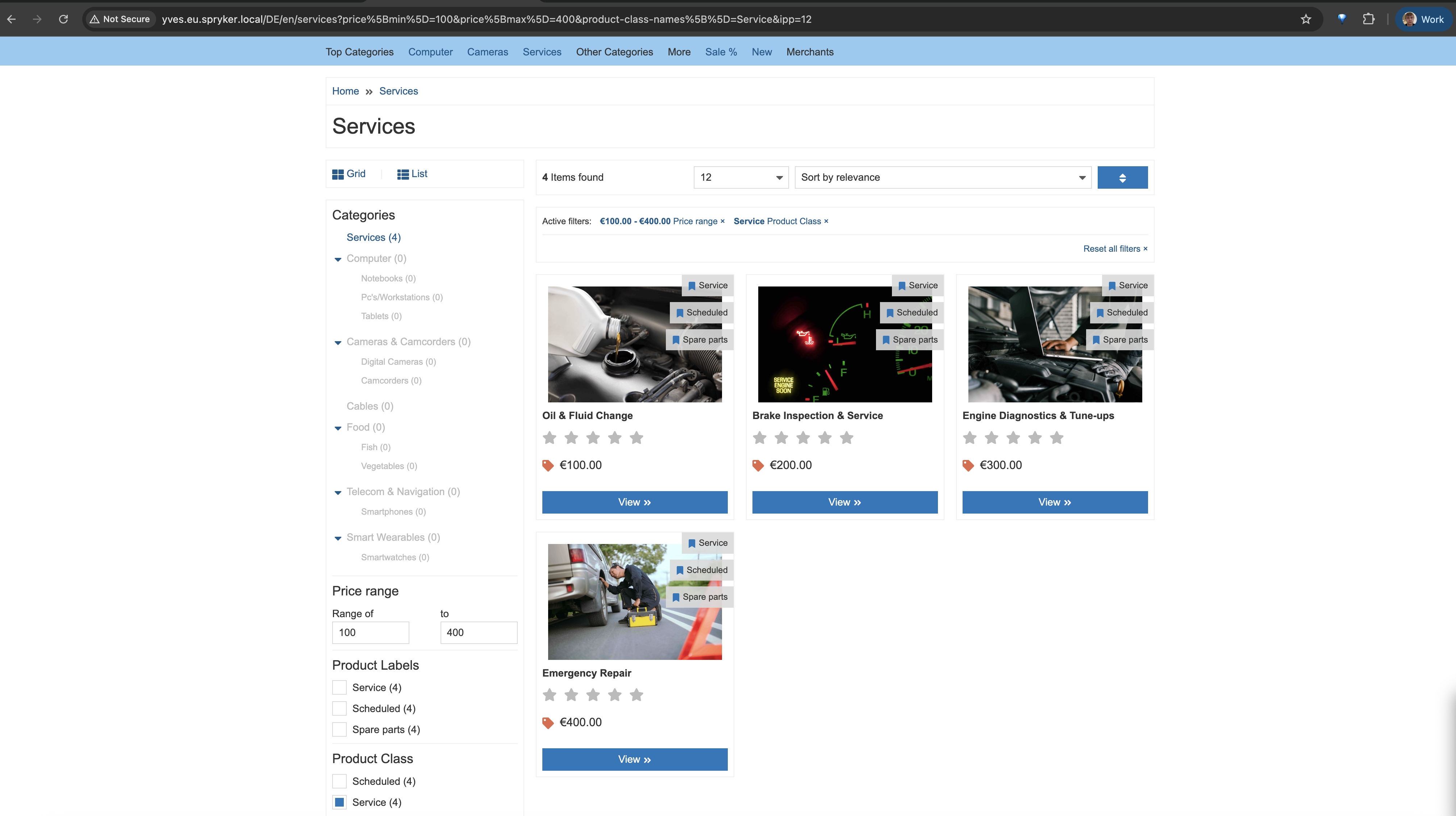 Services in navigation