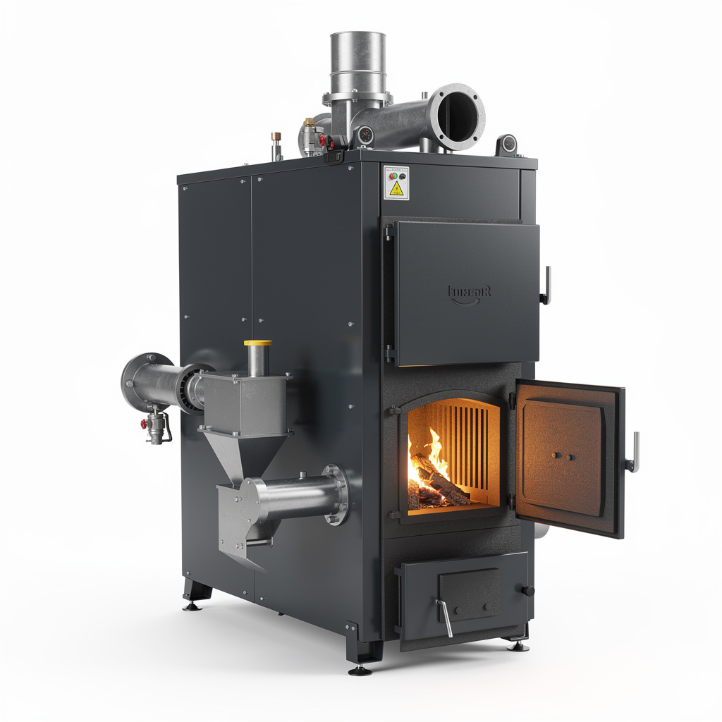 Biomass Pellet Hot Water Boiler 200kW front view