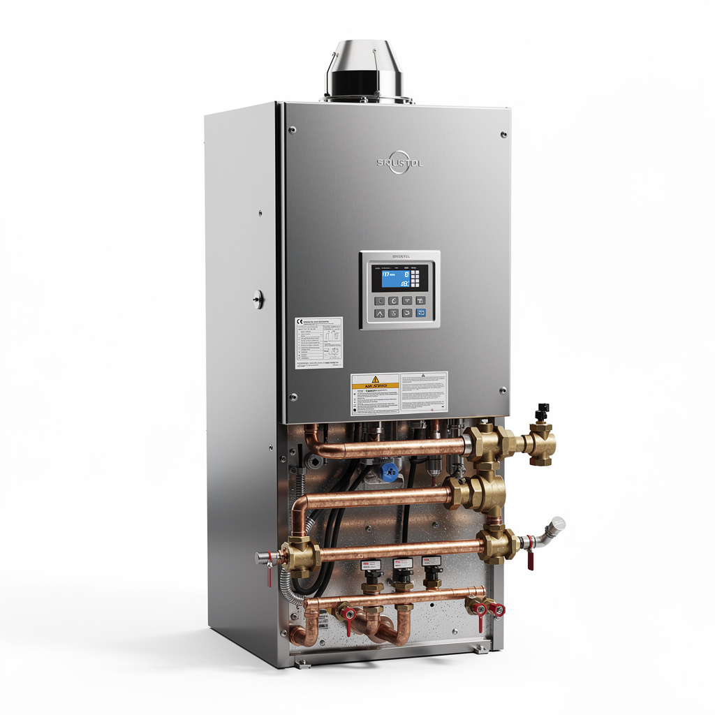 Condensing Vertical Hot Water Boiler detail view