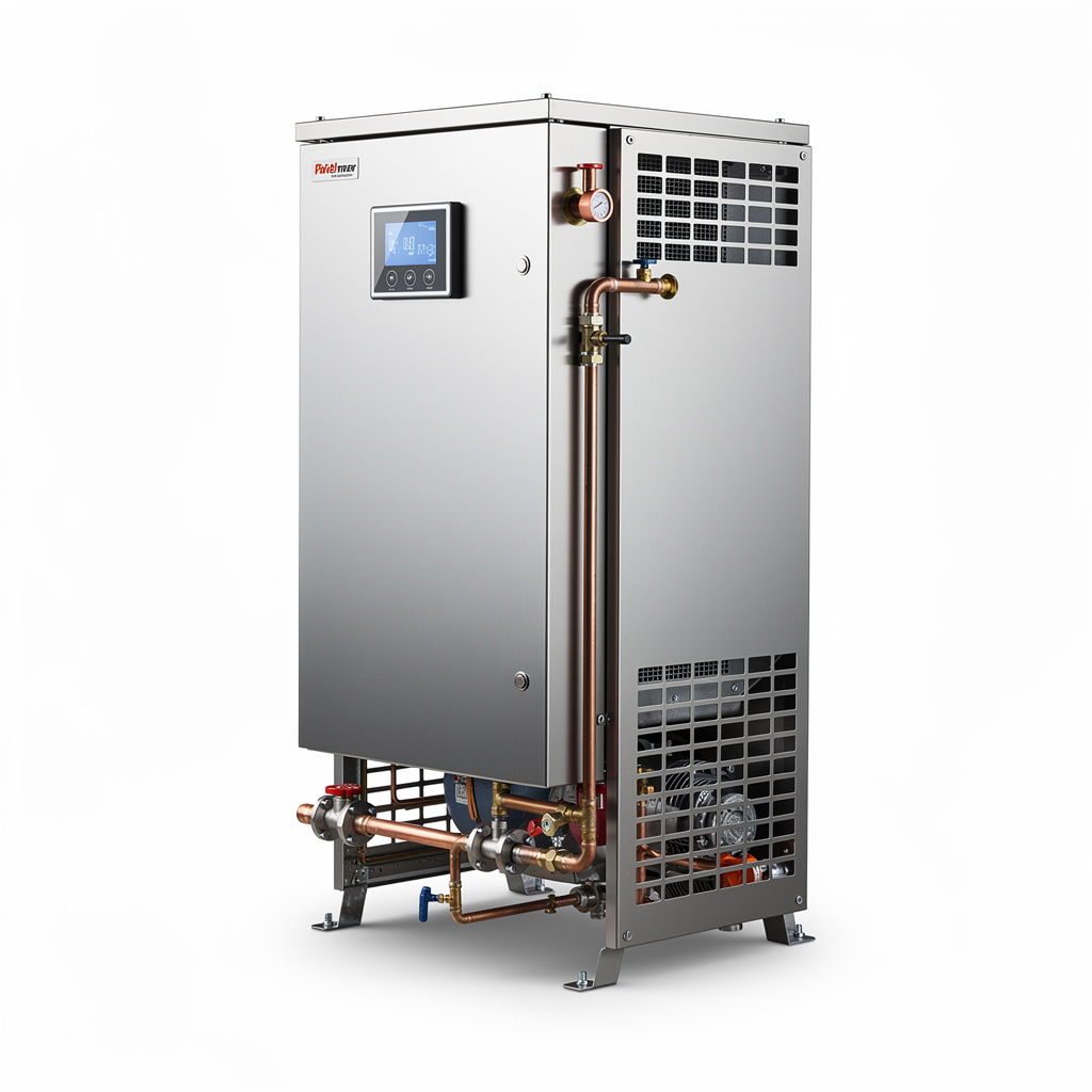 Condensing Vertical Hot Water Boiler rear view