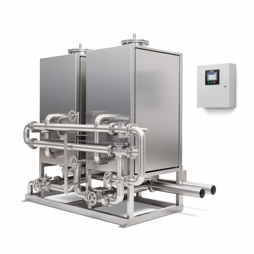 Modular Cascade Hot Water Boiler System 2x120kW detail view