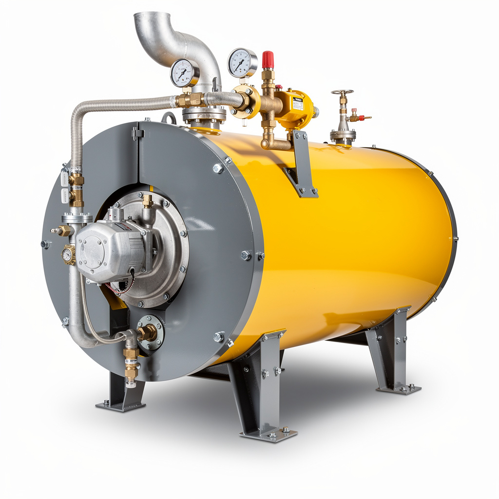 Oil-Fired Horizontal Hot Water Boiler front view