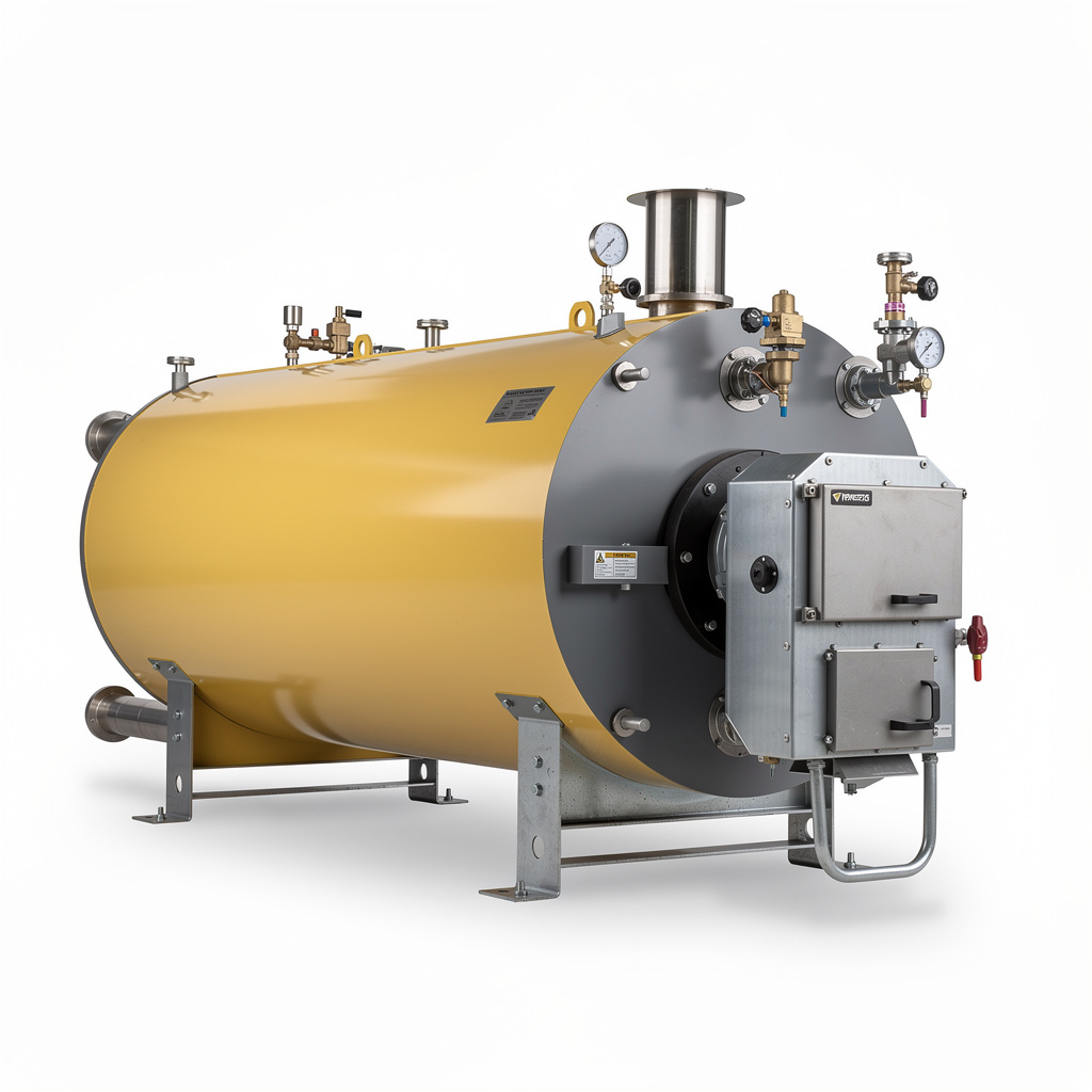 Oil-Fired Horizontal Hot Water Boiler side view